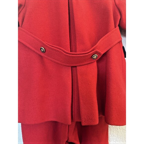 Vintage ROTHSCHILD Girls Wool Velvet Red/Blue Trim Coat & Snow Pants Leggings - Picture 9 of 16